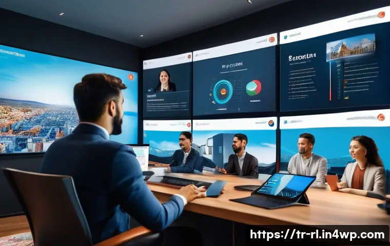 세일즈 퍼널에서의 온라인 이벤트 활용하기 - A modern virtual conference scene featuring a diverse group of young Turkish professionals engaging ...